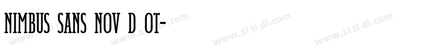 Nimbus Sans Nov D OT字体转换